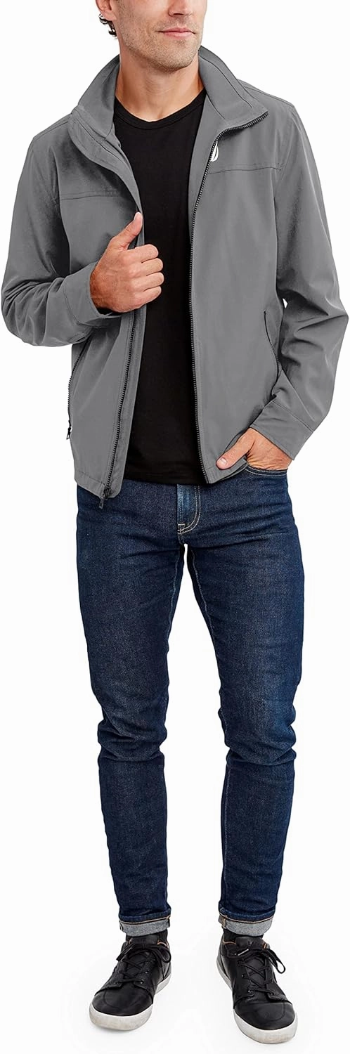 Nautica Men's Lightweight Windbreaker Jacket-Water-Resistant, Ideal for Golf, Hiking, Boating Adventures & Casual Wear