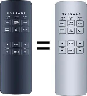 New Replacement Adjustable Bed Remote Control Compatible with TEMPUR-Pedic Pure Latex Bliss Adjustable Beds Base
