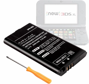 New 3DS XL Battery Replacement - SPR-003 for Nintendo 3DS XL Battery - New 3DS LL Switch Game Console Batteries - SPR 003 Game Console Lithium-ion Upgrade with Tool 3.7V 2500mah