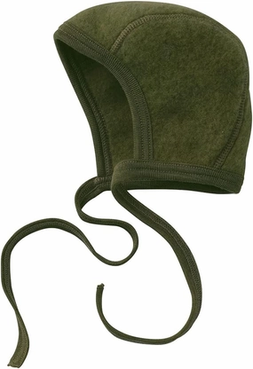 Newborn Baby Bonnet: Infant Ear Protection Hat Pilot Cap, 0-6 Months, Organic Merino Wool Fleece