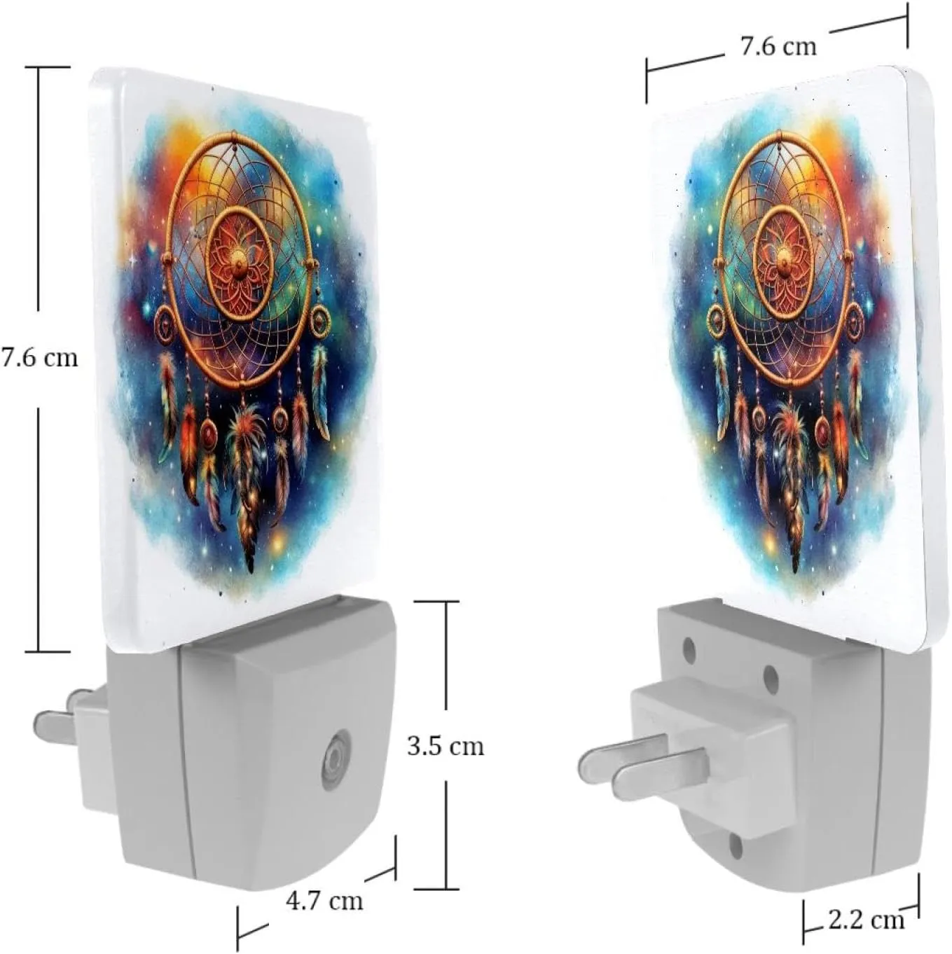 NEWzone Dream Catcher Night Light 0.5W, Plug in Night Lights for Boys Girls Led Night Light Dusk to Dawn Sensor Nightlight for Stairway/Hallway/Bedroom