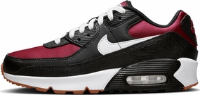 Nike Air Max 90 LTR Big Kids’ Shoes (CD6864-024, Black/Team Red/Gum Light Brown/White) Size 6