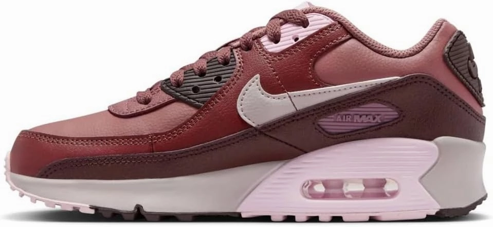 Nike Air Max 90 LTR Big Kids’ Shoes (CD6864-201, Smokey Mauve/Dark Pony/Earth/Platinum Violet) Size 4.5