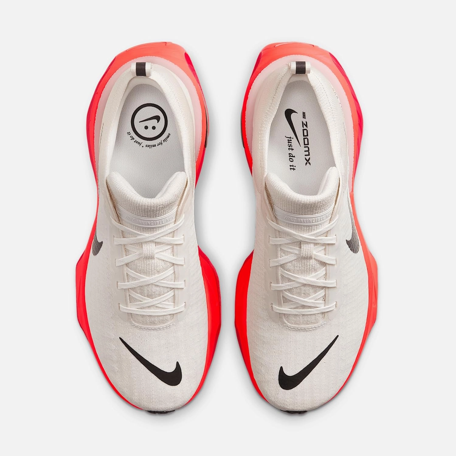 Nike Invincible 3 Men's Road Running Shoes (DR2615-009, Phantom/Bright Crimson/University Red/Black)