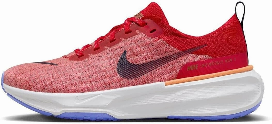Nike Invincible 3 Men's Road Running Shoes (DR2615-600, University Red/Blue Joy/Rugged Orange) Size 7.5