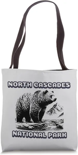 North Cascades National Park Washington Bear Vacation Tote Bag