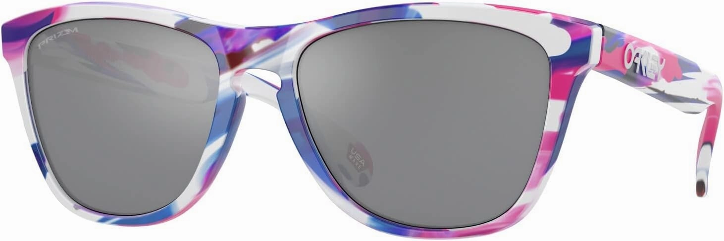 Oakley Men's Oo9245 Frogskins Collection Low Bridge Fit Square Sunglasses, Kokoro/Prizm Black, 54 mm