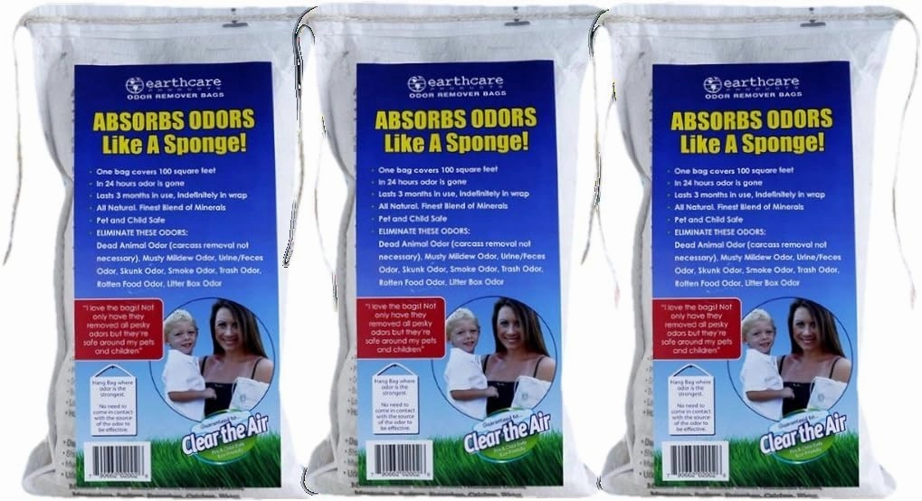 Odor Removing Bag Stinky Smells Pet odor etc (3 pack)