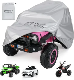 OLAKIDS Kids Ride on Toy Car Cover, Outdoor Large Protector for Children Toddler Electric Vehicles Power Wheels Jeep Truck, Universal Fit Waterproof Windproof All Weather Protection with Storage Bag