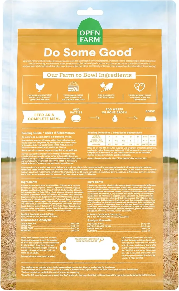 Open Farm Freeze Dried Patties