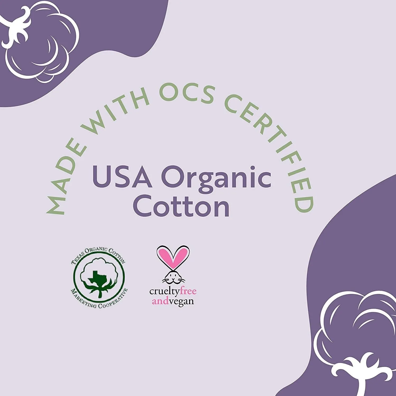 Organic Cotton Cover Pads, Menstrual Large Pads for women, Unscented, Breathable, Natural Sanitary Napkins with Wings (4Pack, Total 56)
