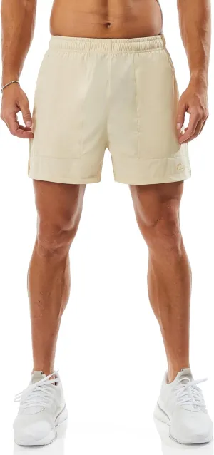 Ouber Men's Athletic Gym Shorts Workout Quick Dry Shorts for Men Running Training with Zipper Pockets