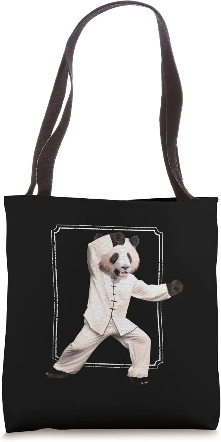 Panda Bear Martial Arts Sport Karate Tote Bag