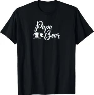 Papa Bear T-Shirt Panda Bear Family Shirts T-Shirt