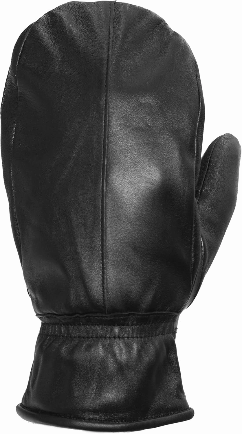 Park City Women’s Leather Mittens (100% Rabbit Fur Lined) Perfect for Driving, Skiing, and Winter Wear (Premium Lambskin)