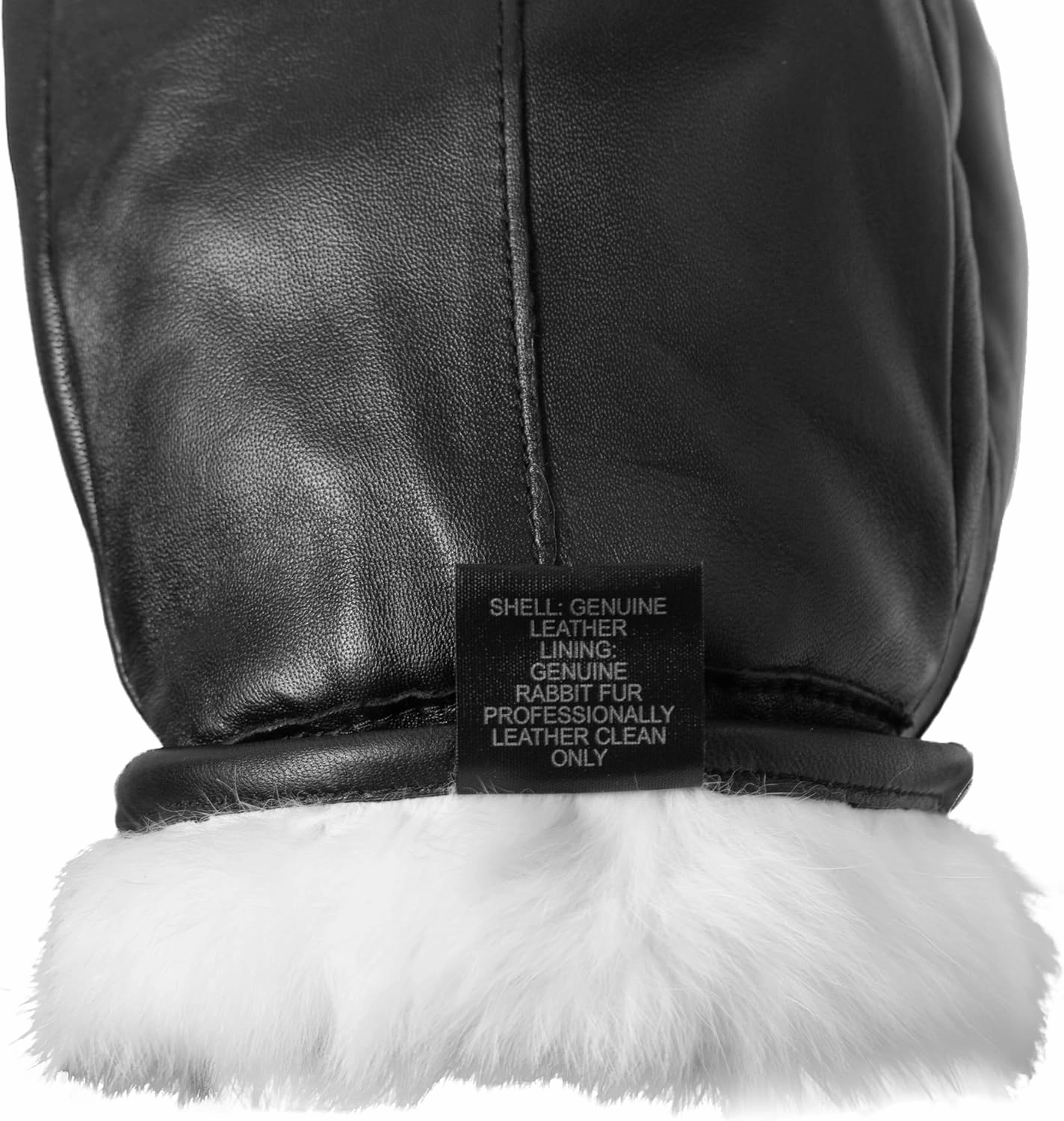 Park City Women’s Leather Mittens (100% Rabbit Fur Lined) Perfect for Driving, Skiing, and Winter Wear (Premium Lambskin)