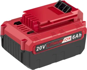 PCC685L 20V 6000mAh Lithium Battery Replacement for Porter Cable 18V~20V Max Battery PCC685L PCC685LP PCC680L PCC682L PCCK602L2 PCC600 PCC640 Cordless Power Tools Battery (Not Fit PC18B Series)