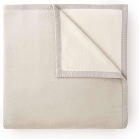 Peacock Alley Favorite Luxury Reversible Cotton Blanket for Year Around Use - 100% Long Staple Cotton, Imported from Portugal - King, Flint