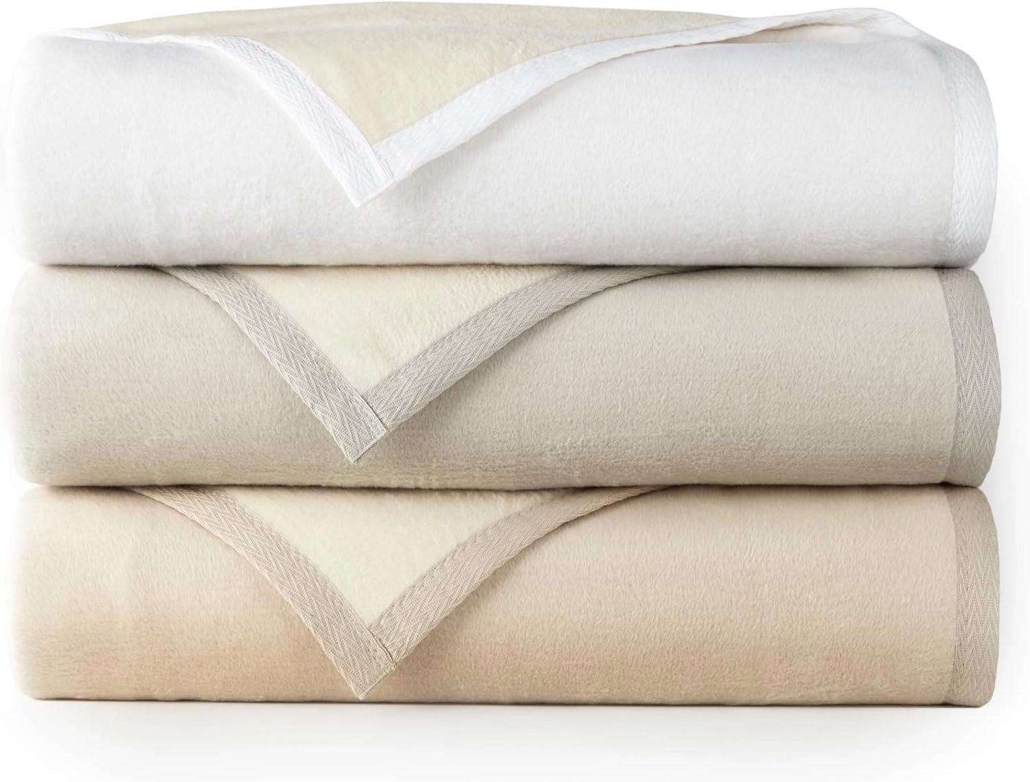 Peacock Alley Favorite Luxury Reversible Cotton Blanket for Year Around Use - 100% Long Staple Cotton, Imported from Portugal - King, Flint