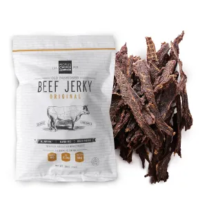 People's Choice Beef Jerky - Old Fashioned - Original - Healthy, Sugar Free, Zero Carb, Gluten Free, Keto Friendly, High Protein Meat Snack - Dry Texture - 1 Pound, 16 oz - 1 Bag