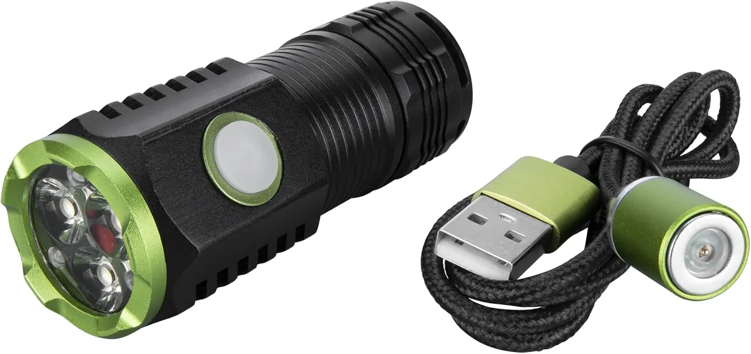 Performance Tool W2678 1,200  Lumen Rechargeable Flashlights with Magnetic USB Charging Cable