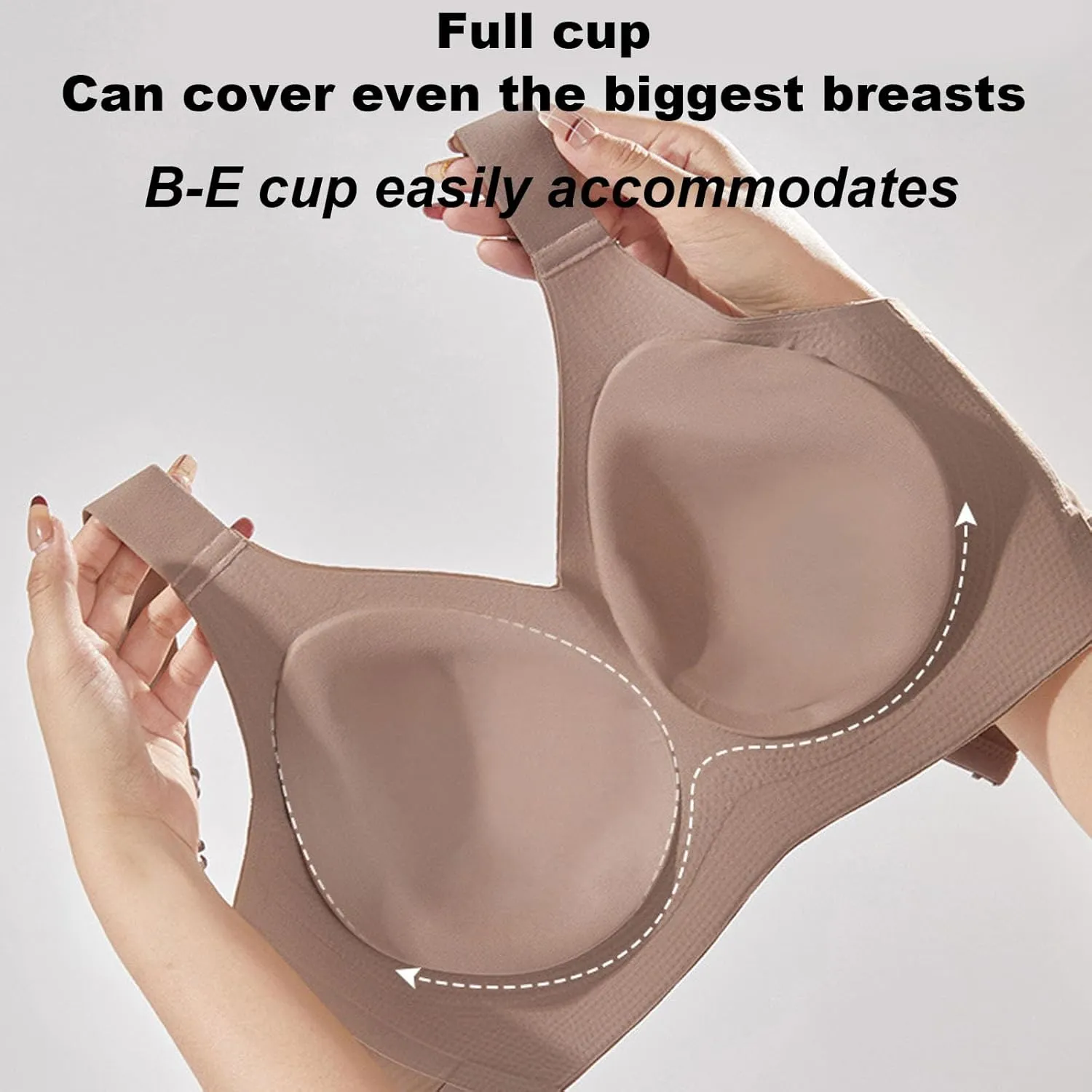Philosophy Women's Ribbed Push up Adjustable Wireless Bra, Women's Ribbed Push up Adjustable Wireless Bra