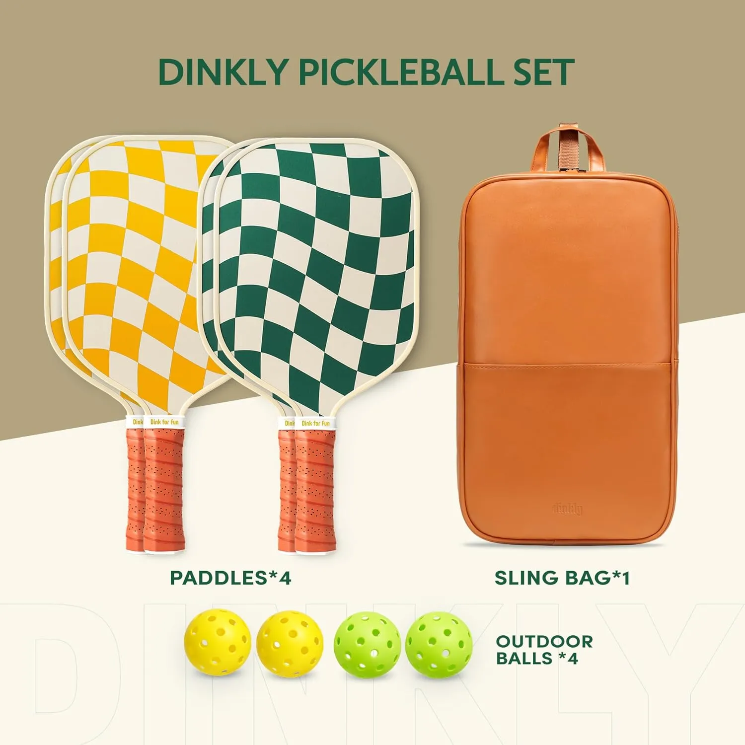 Pickleball Paddles Set of 2/4- USAPA Approved Graphite/Fiberglass Pickleball Racket, 2 Pickleball Rackets, 4 Balls and 1 Portable Carry Bag, Aesthetic Pickle Ball Set for Men Women Beginners