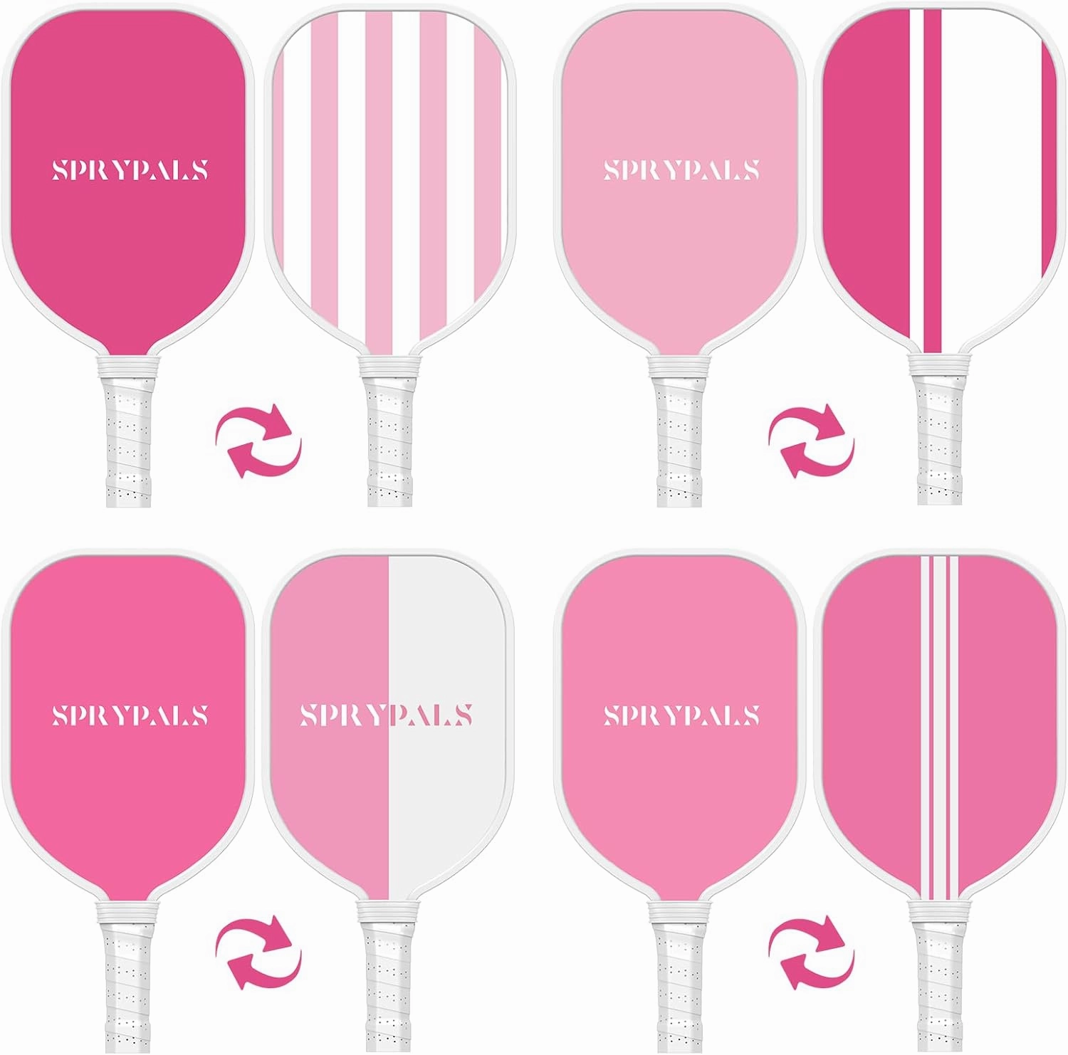 Pickleball Paddles Set of 4, USAPA Approved Pickleball Set of 4 with 4 Pickleball Balls & 1 Carry Bag Premium Wooden Cute Pickle Ball Paddles Rackets Ergonomic Cushion Grip Gifts for Women Youth Men