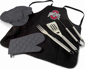 PICNIC TIME NCAA unisex-adult Ncaa Bbq Apron Tote Pro Grill Set