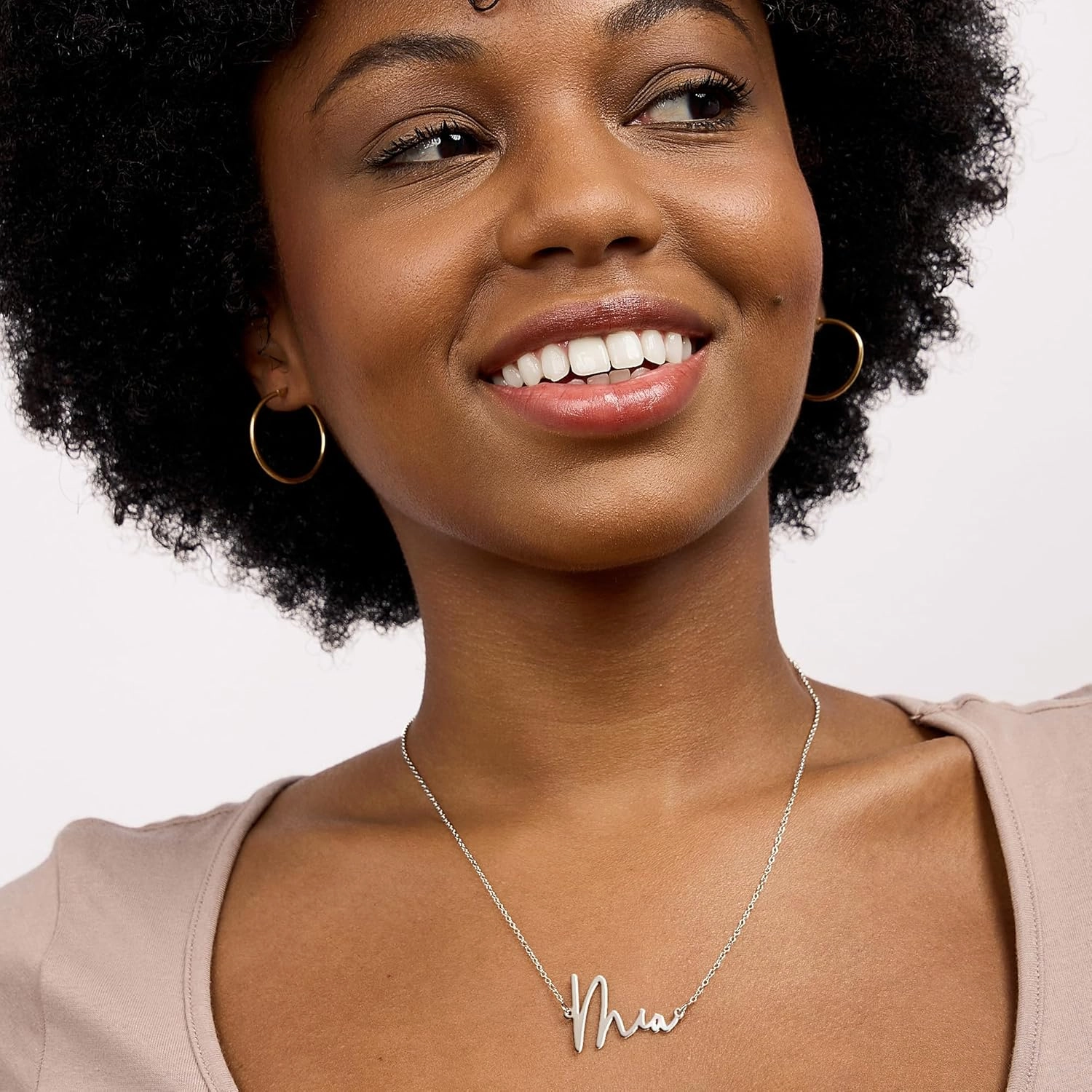 PicturesOnGold.com Custom Name Necklace For Women Personalized Name Necklace in Sterling Silver or Gold Necklace Personalized with any Name or Word