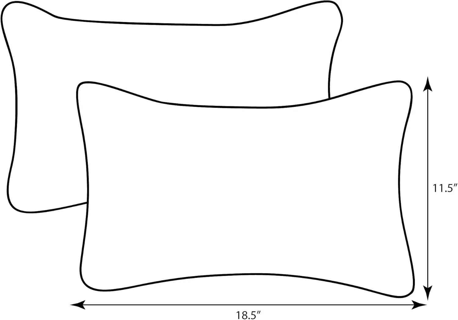 Pillow Perfect Paisley Indoor/Outdoor Accent Throw Pillow, Plush Fill, Weather, and Fade Resistant, Lumbar - 11.5" x 18.5" , Blue/Brown Tamara Quartz, 2 Count (Pack of 1)