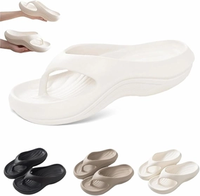 Pillow Arch Support Flip Flops, Platform Recovery Flipflops Orthopedic Sandals, Pillow Soft Summer Beach Shoes