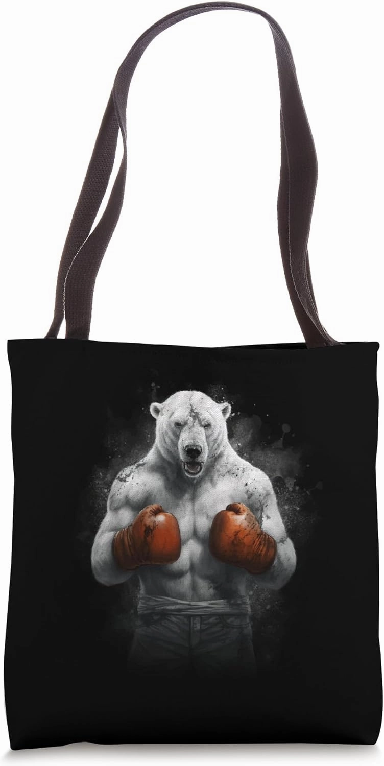 Polar Bear Boxing Fighter | Boxer Beast MMA Tote Bag