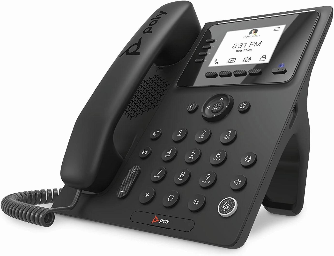 Poly CCX 350 Microsoft Teams-Integrated IP Desk Phone (Plantronics   Polycom) - Blocks Background Noise - Traditional Dial Pad Experience - Speakerphone Operation - Microsoft Teams Certified