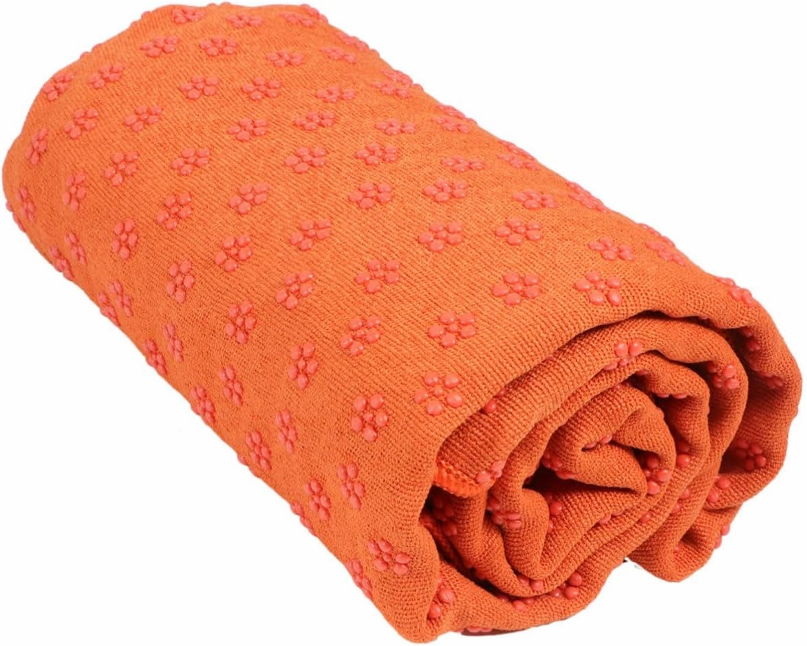 POPETPOP 1Pc Orange Yoga Mat Slip Fitness Blanket for Pilates Exercise Lightweight for Hot Yoga Reduces Ground Impact Present for Yoga Enthusiasts