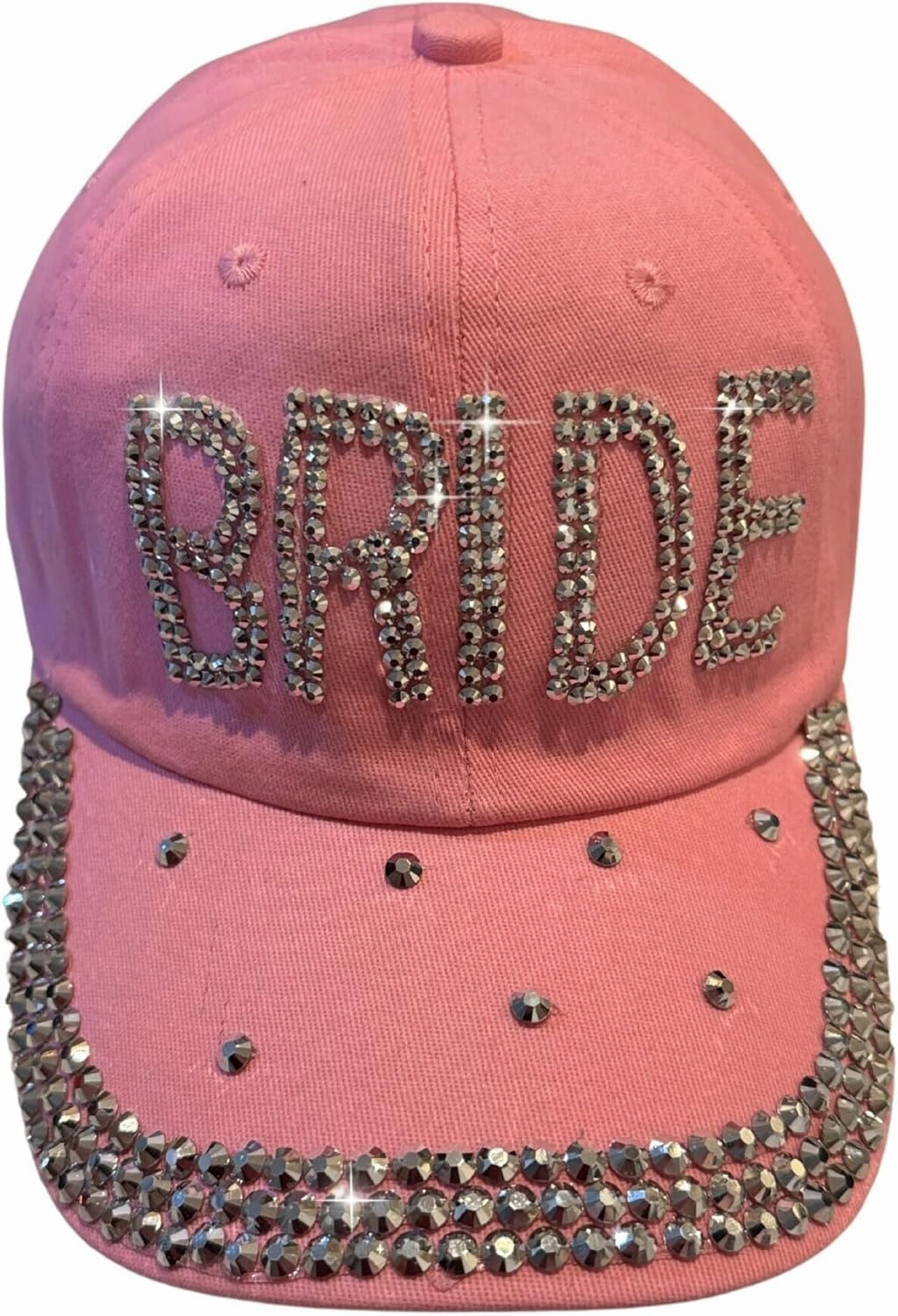 Popfizzy Bedazzled Hat for Women, Rhinestone Denim Hat, Fun Adult Bling Hats, Birthday Gifts for Women, Adjustable, One Size