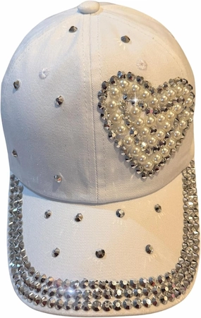 Popfizzy Bedazzled Hat for Women, Rhinestone Denim Hat, Fun Adult Bling Hats, Birthday Gifts for Women, Adjustable, One Size