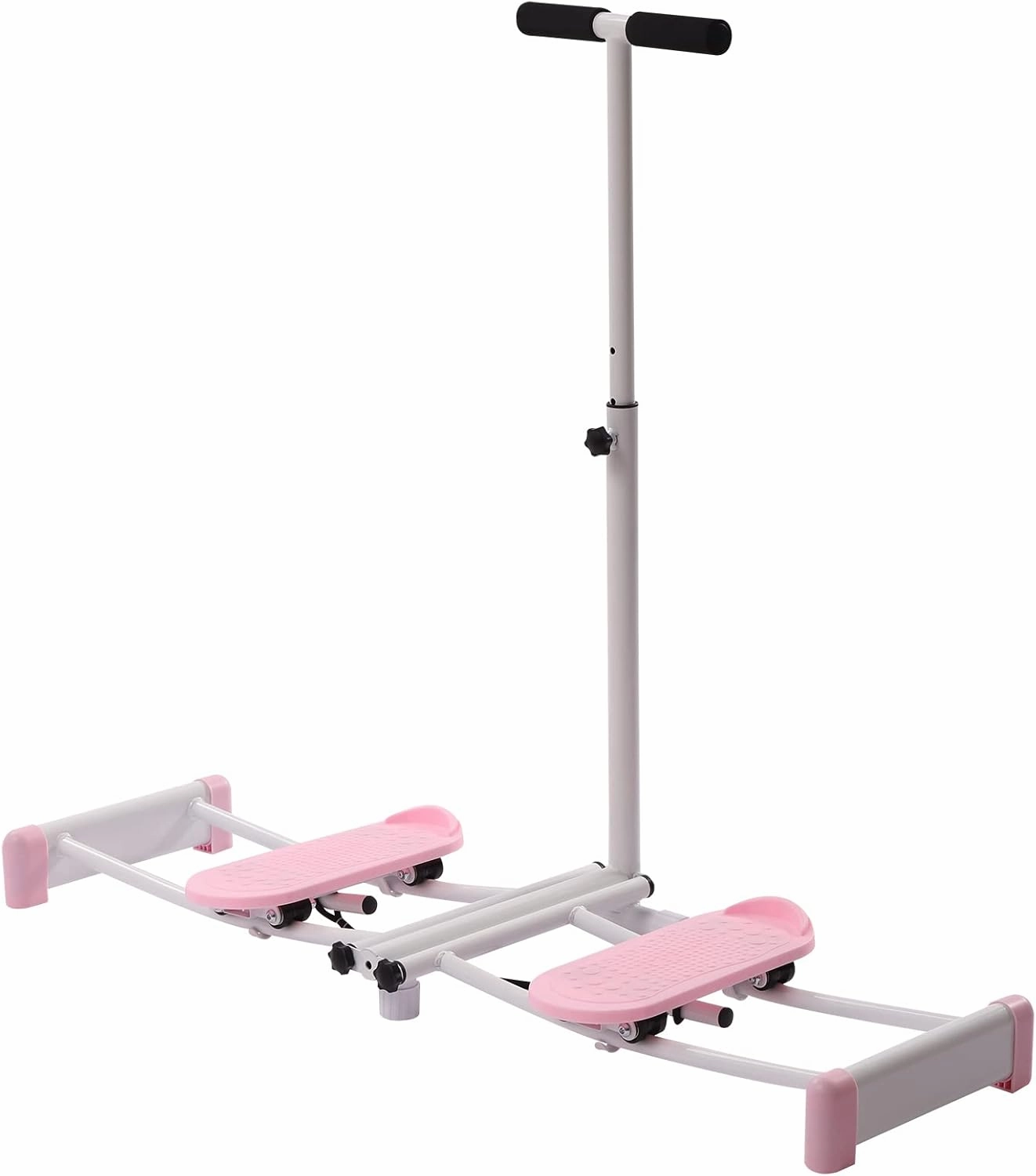 Postpartum Pelvic Floor Muscle Repair Strengthening Training Device with Adjustable Lever Hip Joint Trainer, Thigh Strength Exercise Equipment Legs Workout Machine for Home Fitness, Pink
