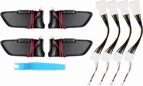 Powerty LED Light for Toyota Corolla 2020-2025 / Corolla Cross 2022-2025 Inner Door Handle Bowl Mood Lighting Decorative Interior Lamp 4PCS Blue (Not Fit 2022 Corolla XSE Apex)