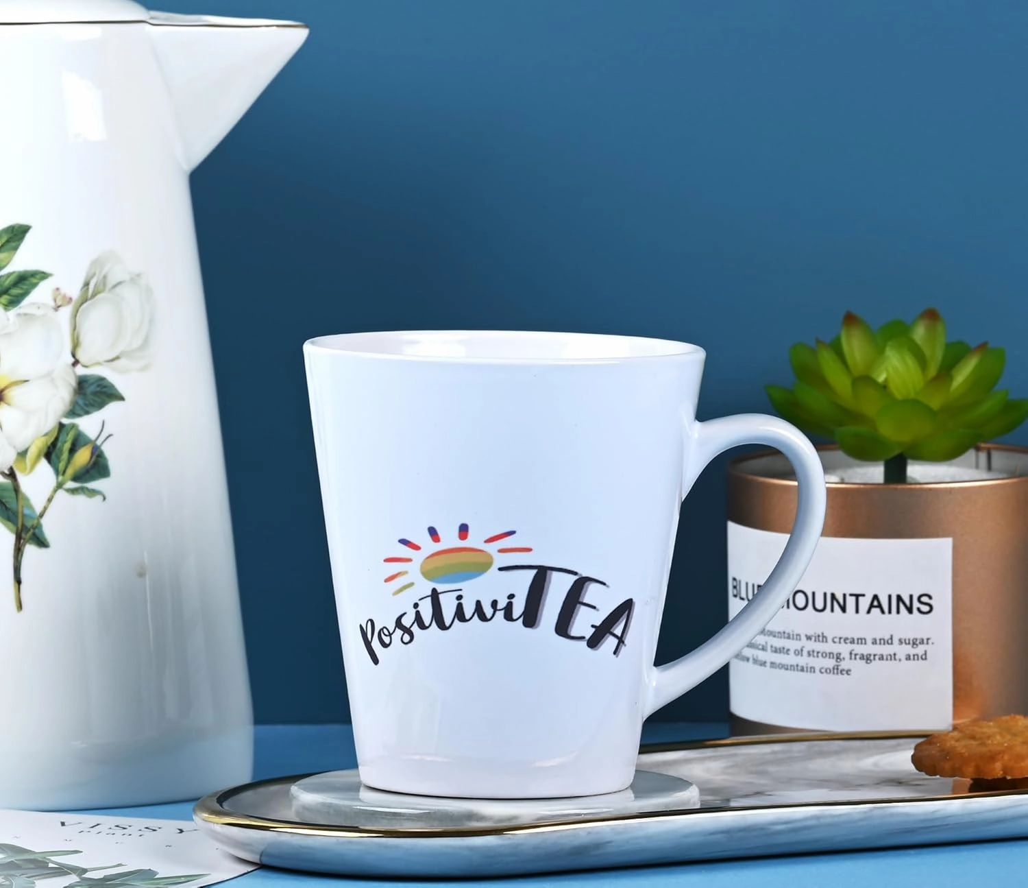 Pride Word Coffee Mug LGBT Coffee Mug – LGBT Pride LGB-Tea Mug Rainbow Pride 12oz White Mug (PositiviTea)