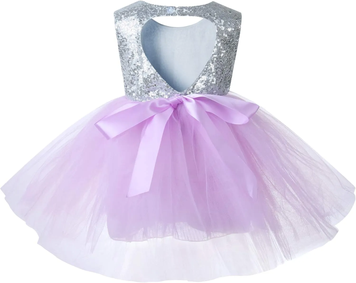 Princess Tulle Tutu Girl Dress Wedding Pageant Party Baby Dresses Sequin Backless Lace Flowers Newborn-7 Years