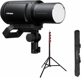 Profoto Pro-B3 750Ws Battery Powered Monolight Bundle with 9.5' Pro Air-Cushioned Stand