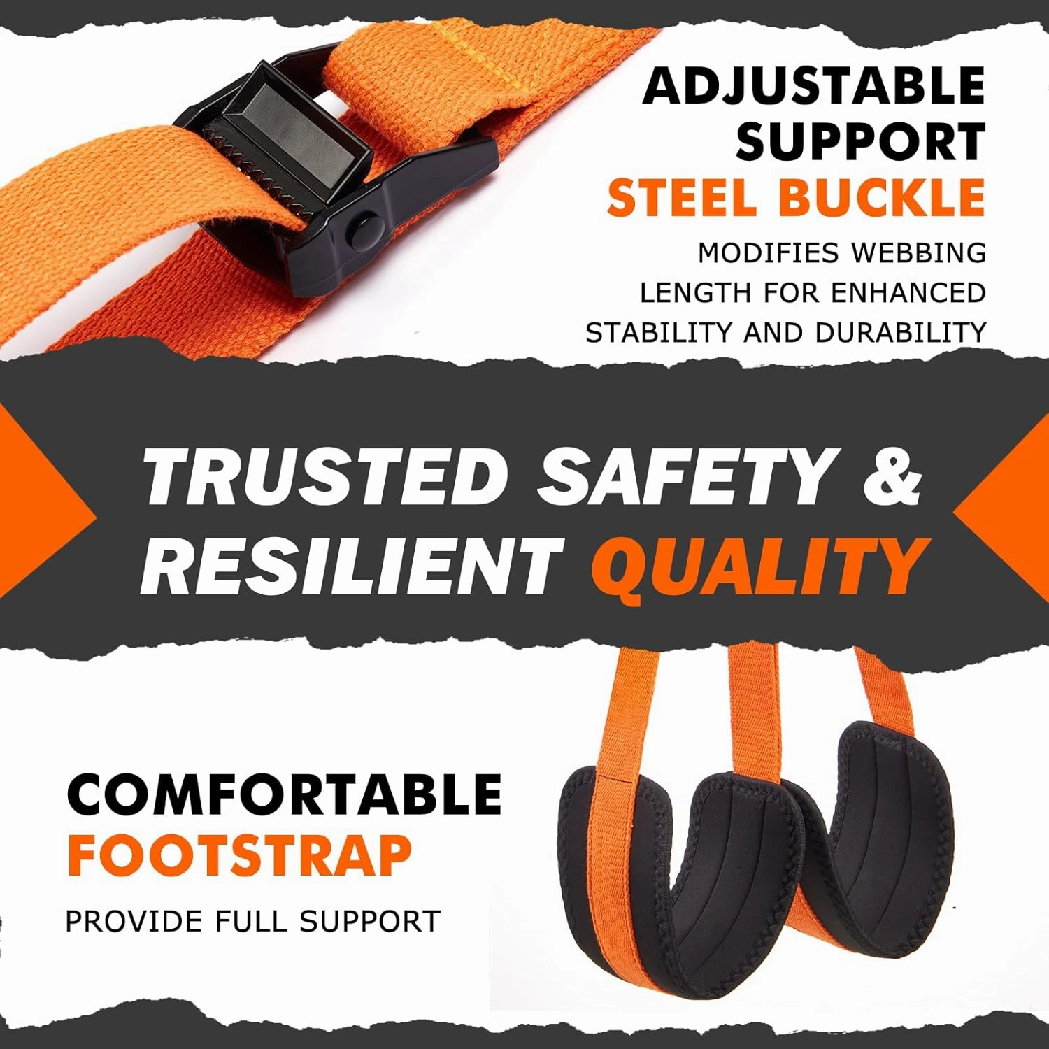 Pull Up Assistance Bands 50-350lbs, Heavy Duty Pull Up Workout Band with Feet Rest, Resistance Band for Pull Up Bar Bands, Pull Up Assist Band Strength Training Workout Equipment, Height Adjustable