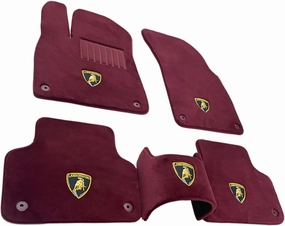 Pure Wool Car Floor Mats for Lamborghini Gallardo LP 570-4 Blancpain LP570-4 2011 Custom Made Car Protection Mat Non-Slip and Soft Car Foot Carpets Interior Accessories,Grey