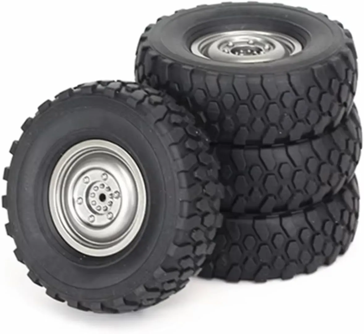 RC Car Accessories for Mn D90 for MN98 for MN99S for Wpl C14 C24 C34 B14 B24 for Ldrc P06 4pcs 72mm Soft Tire Wheel RC Car Upgrade Parts Accessories Replacement