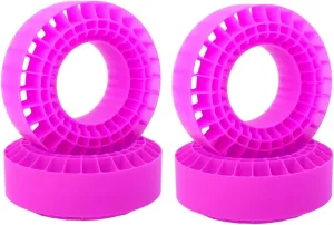 RC Car Accessories for TRX4 for SCX10 III CJ-7 for Capra BRX01 TF2 GEN8 1/10 1.9'' Tires Soft Silica Gel Anti Foams Insert 108x42mm RC Crawler Rigs(Purple)