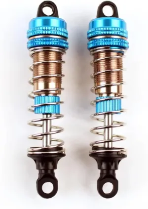 Rc Car Shock Absorber For SCY 1:16 Accessory For Universal Alloy Hydraulic Shock Absorber Adjustable Soft Hard Hardness RC Crawler Vehicle Parts Upgrade Replacement(Blue)