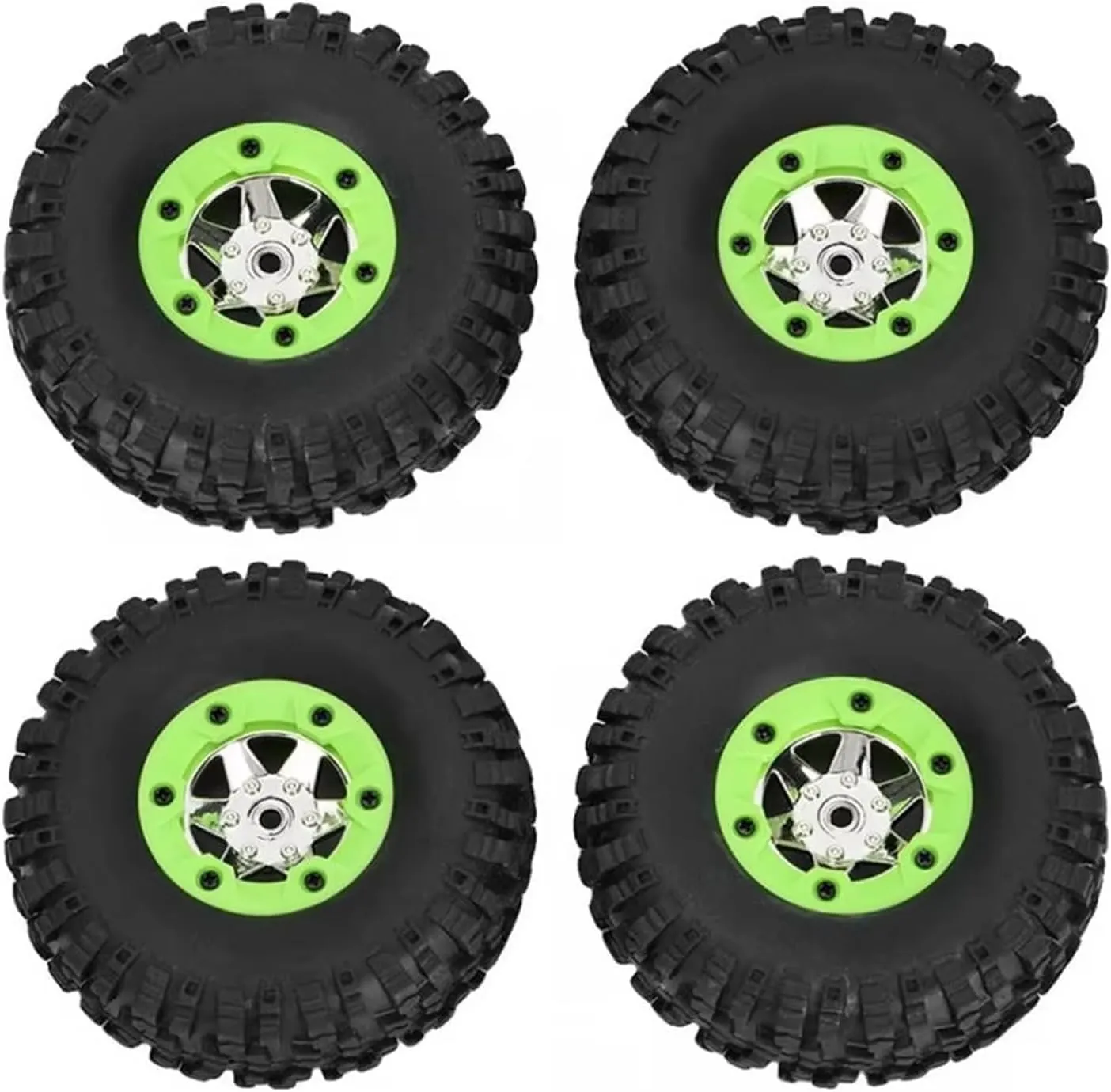 Rc Car Wheel Rim Tire Compatible with Wltoys 12428 12423 12427 1/12 RC Car Spare Replace Parts Accessories 4Pcs Left & Right Tires Wheel Tyre Kit