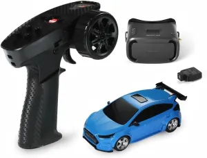 RC Mini Drift Car with Gyro & FPV Goggles Camera, 1/43 Scale 4WD Off-Road Climbing Car Electric 2.4G Romote Control Racing Vehicle for Adult - RTR/FPV Goggles Version
