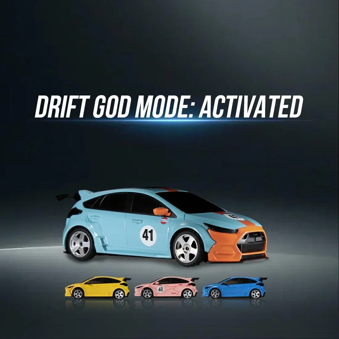 RC Mini Drift Car with Gyro & FPV Goggles Camera, 1/43 Scale 4WD Off-Road Climbing Car Electric 2.4G Romote Control Racing Vehicle for Adult - RTR/FPV Goggles Version